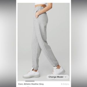 ALO Yoga Athletic Heather Grey Track Pants